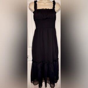 OPT Smocked-Waist  Midi Dress